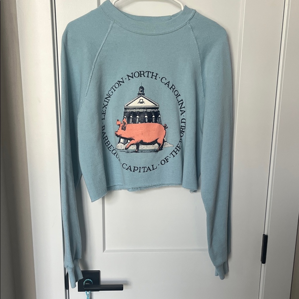 Cropped Graphic Women's Sweater